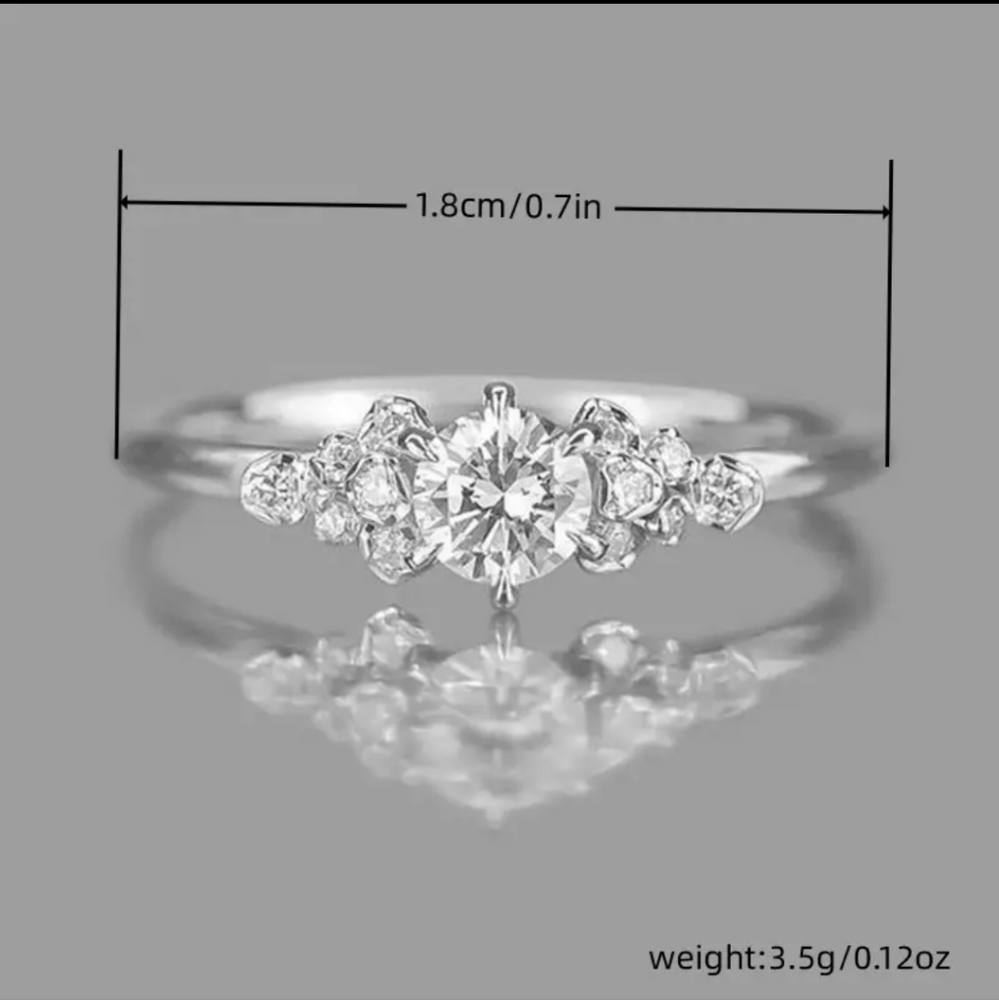 🆕️Zircon Engagement Ring 💍💎 - Picture 7 of 9